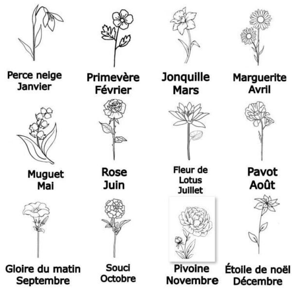 Collier fleur de naissance – Image 2